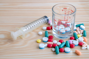  Medications and capsules on the table