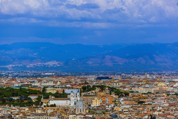 Fototapeta na wymiar View from Sant Peters Basilica in Vatican - Rome Italy