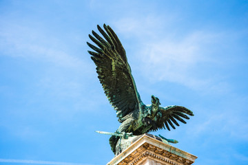 The Royal Palace of the Austro-Hungarian, Hapsburg Kings stands high above the city of Budapest in Hungary watching over the city below. The views of the river and city from its terraces are wonderful