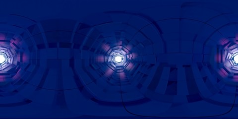 Obraz premium 3d illustration, 3d rendering, vr 360 panorama abstract images of the geometry background