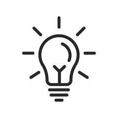 light bulb / lamp icon vector logo symbol illustration
