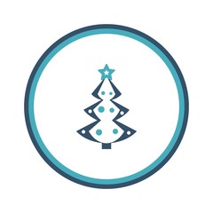 christmas tree creative icon. From Christmas icons collection. Isolated christmas tree sign.