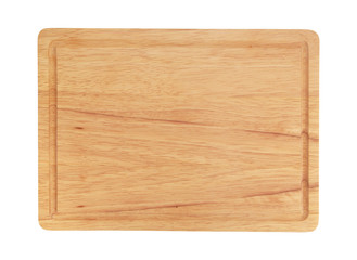 Cutting board isolated on white background