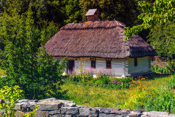 reconstruction of an old house, which was built on the territory of Ukraine in rural areas in the...