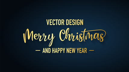 Merry christmas background, happy new year, vector