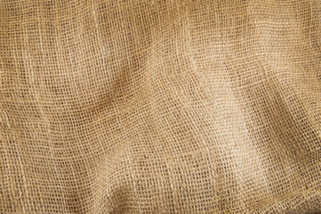 Burlap sack background or pattern