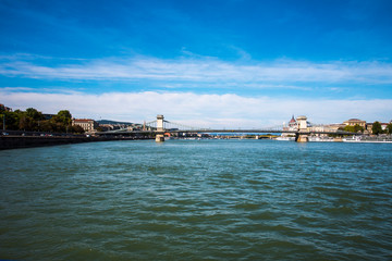 Budapest the Capital city of Hungary is divided by the River Danube.The Chain Bridge opened in 1849...