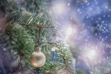 Winter background of christmas time and free space for your decoration. 