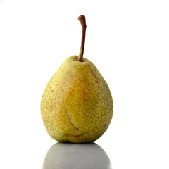 ripe pear on a white isolated background