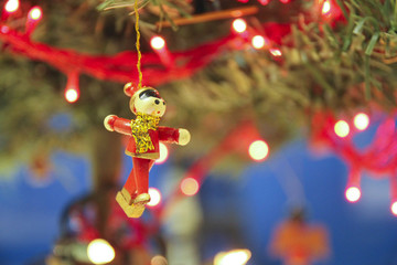 Christmas tree decorations: skater