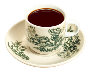 Traditional coffee commonly served in Malaysia and Singapore.