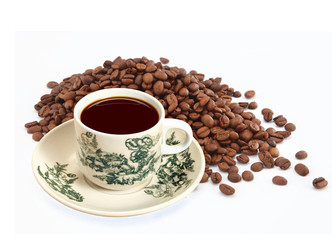 Traditional coffee commonly served in Malaysia and Singapore.
