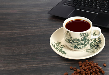 Traditional coffee commonly served in Malaysia and Singapore.