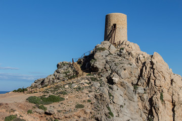 Fototapeta na wymiar view of a Tower from Mojacar, Pirulico tower