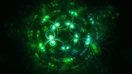 3D rendering abstract background in aqua menthe color