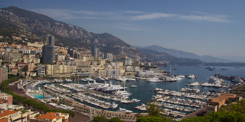 Obraz premium aerial view of monaco