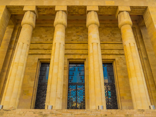 Naklejka premium BEIRUT, LEBANON - MAY 24, 2017: View of the entrance to the National Museum of Beirut.
