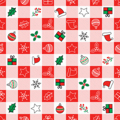 Seamless Christmas Tablecloth