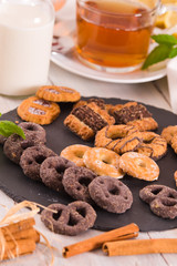 Shortcrust pastry biscuits.