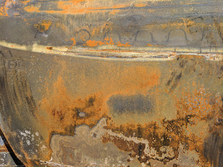 atmospheric background texture of old rusty metal sheet