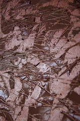 Abstract modern art background handmade oil painting on canvas