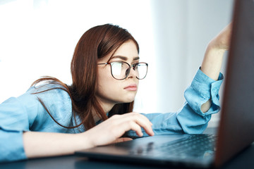 young woman in office