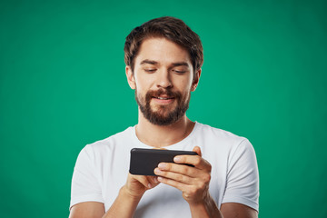 portrait of young man with ball
