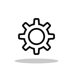 Setting icon in trendy flat style. Tools / Cog / Gear symbol for your web site design, logo, app, UI Vector EPS 10. - Vector