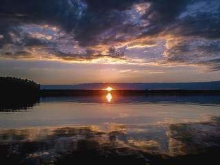 Obraz premium sunset over the sea