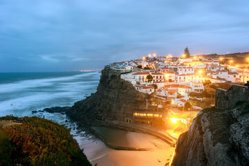 Beautiful coastal village with sea pool, Azenhas do mar, Portugal