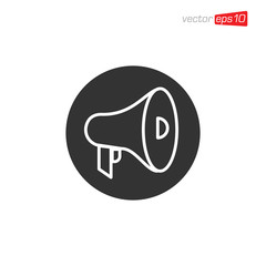 Megaphone or Loudspeaker Icon Design Vector