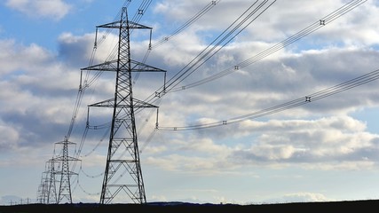 Electricity pylon pictured against the sky