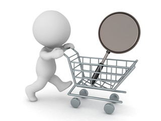 3D Character buying frying pan