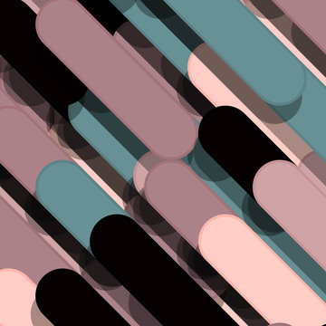 Color Abstract Lines Rain Generative Art background illustration