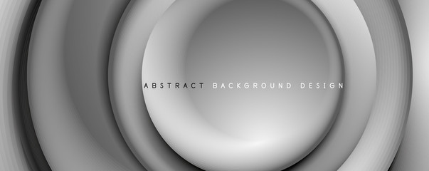 Vector 3d style abstract swirl circles, modern techno digital trendy abstract background. Vector Illustration For Wallpaper, Banner, Background, Card, Book Illustration, landing page