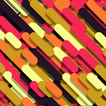 Color Abstract Lines Rain Generative Art background illustration