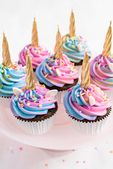 Unicorn cupcakes