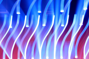 Flicker effect, radial color pattern