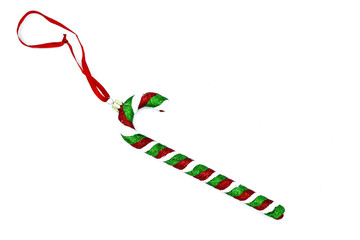candy cane isolated on white background