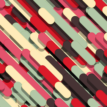 Color Abstract Lines Rain Generative Art background illustration