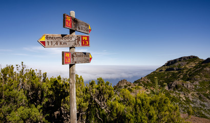 Signpost in Madeira