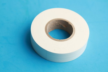 roll of white plastic insulating tape