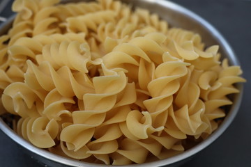 close up pasta in a bowl