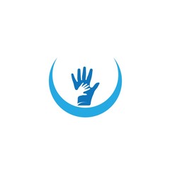 Hand Care Logo Template vector icon