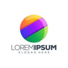 circle logo design vector illustration