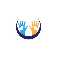 Hand Care Logo Template vector icon