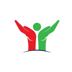 Hand Care Logo Template vector icon