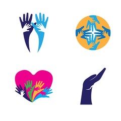 Hand Care Logo Template vector icon
