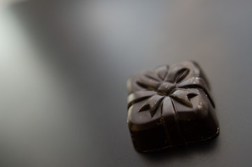 Fototapeta na wymiar black white chocolate dessert sweetness