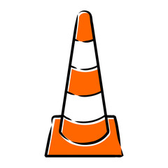 Absperrung Baustelle, H&uuml;tchen  / Vektor, freigestellt